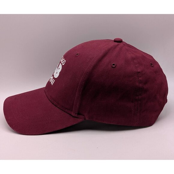University of Chicago UCHICAGO LAB Alumni Hat Cap Adjustable Strap Back Maroon - Picture 3 of 5